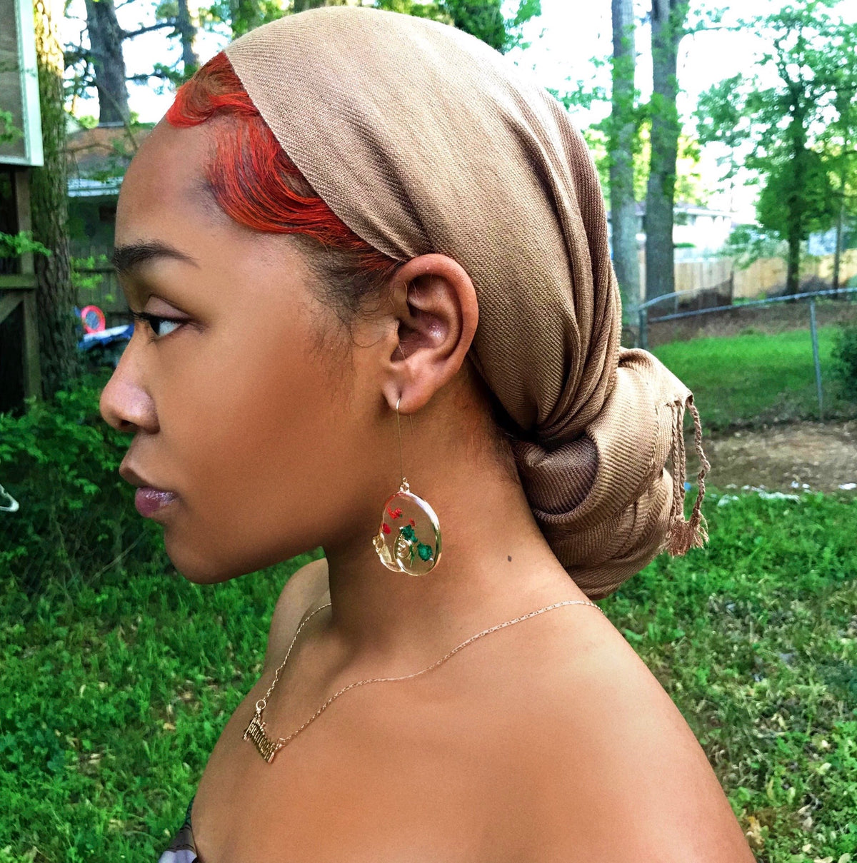 Red Bohemia - Camel Headwrao Full Look
