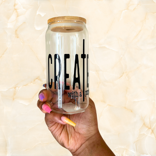 Created With a Purpose - Lid + Straw + Holiday Topper