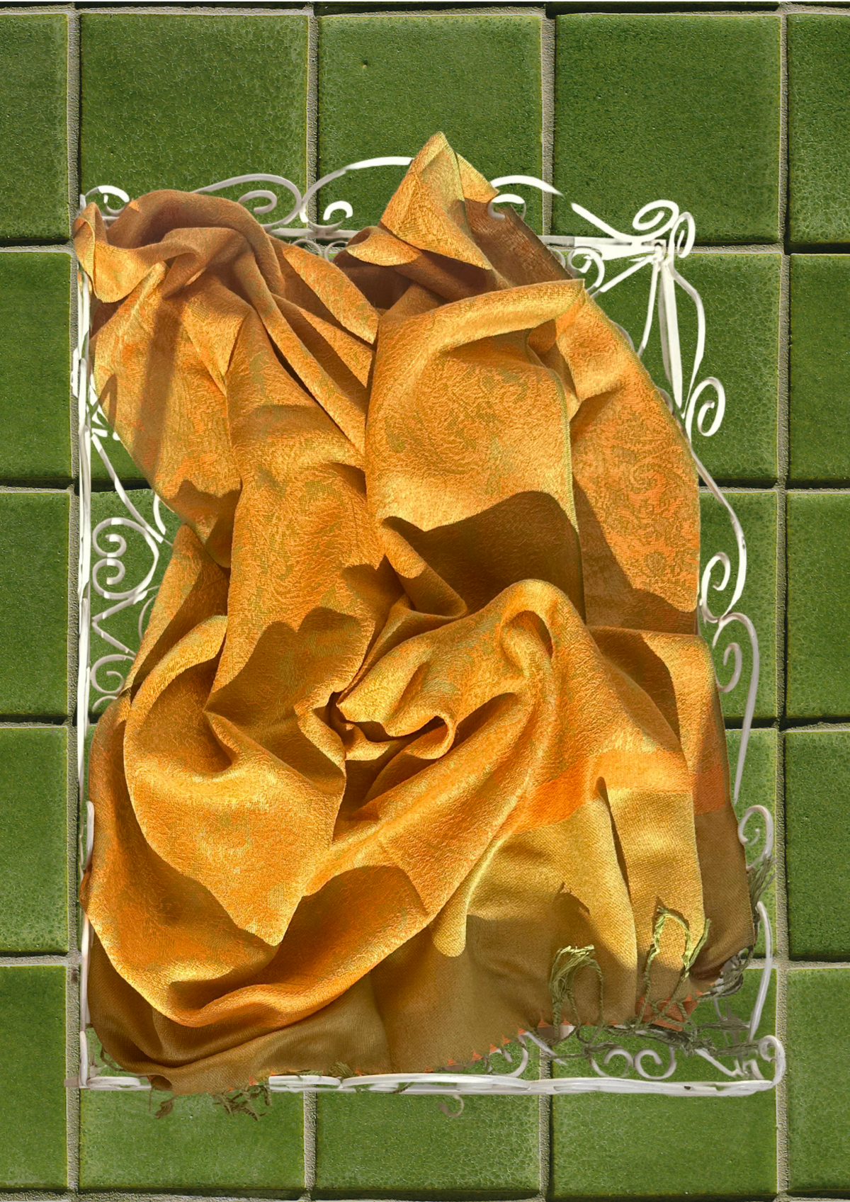Golden Plantain Pashmina Headwrap