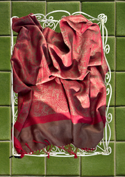 Red Velvet Pashmina Headwrap