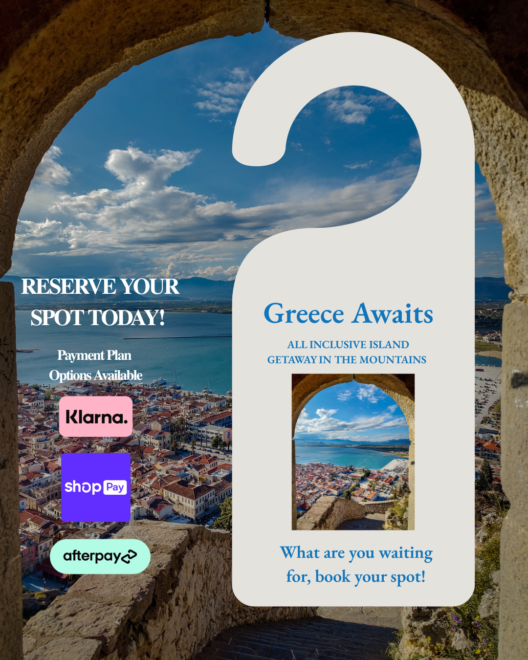Greece Escape Getaway - Headovrhill Travel