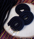 3 pc Set Spiral Loc Hair Ties dreadlocs hair tie set for locs, braids, thick curly hair (assorted sizes)