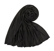 Stretchy Baby Black Jersey Knit Headwraps