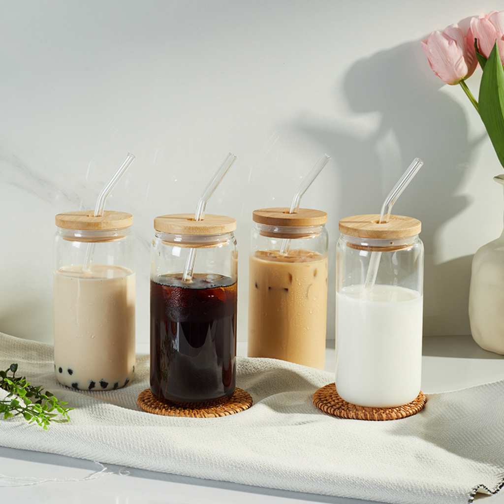 (1) Blank Glass Can Cup