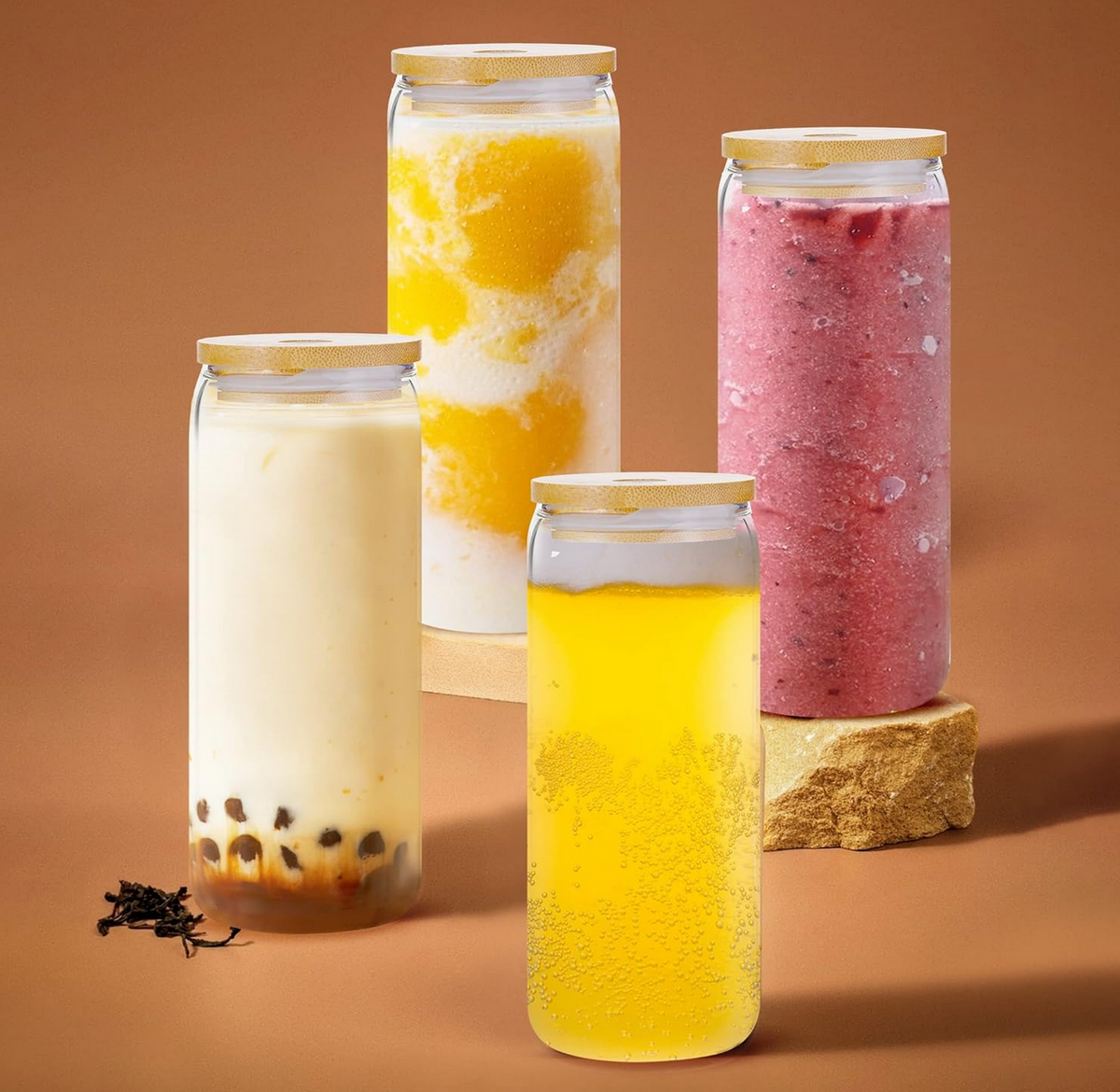 (1) Blank Glass Can Cup