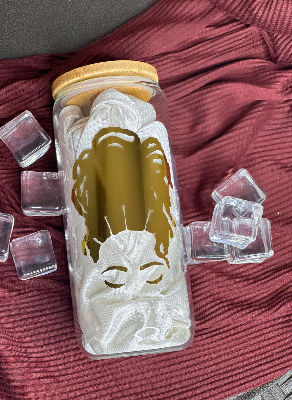 (1) Blank Glass Can Cup