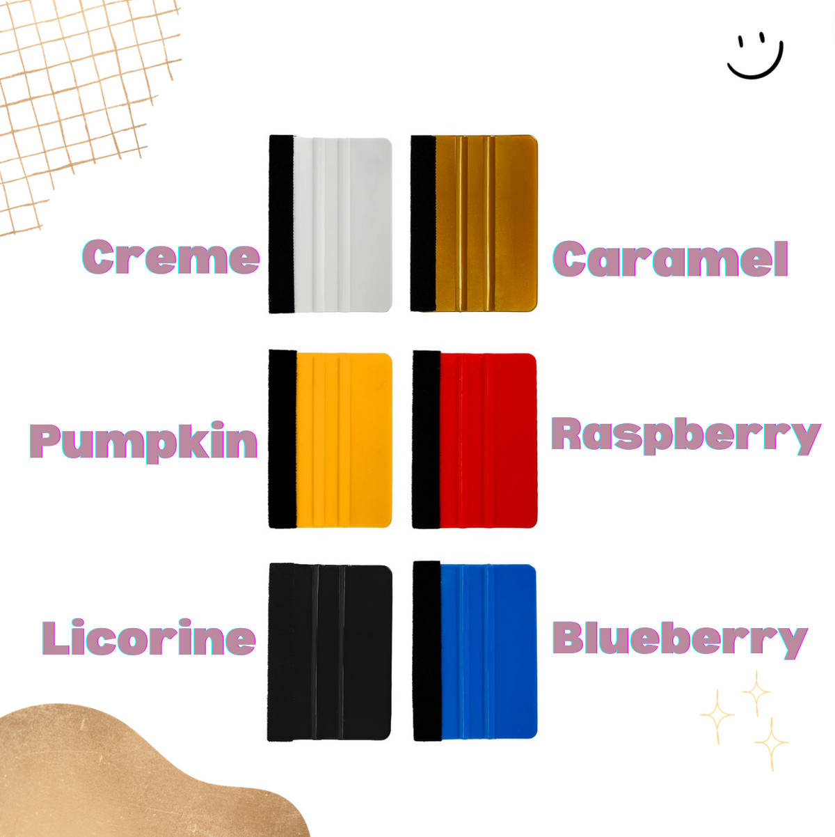 Multi Color Squeegee Variety Pack (7)