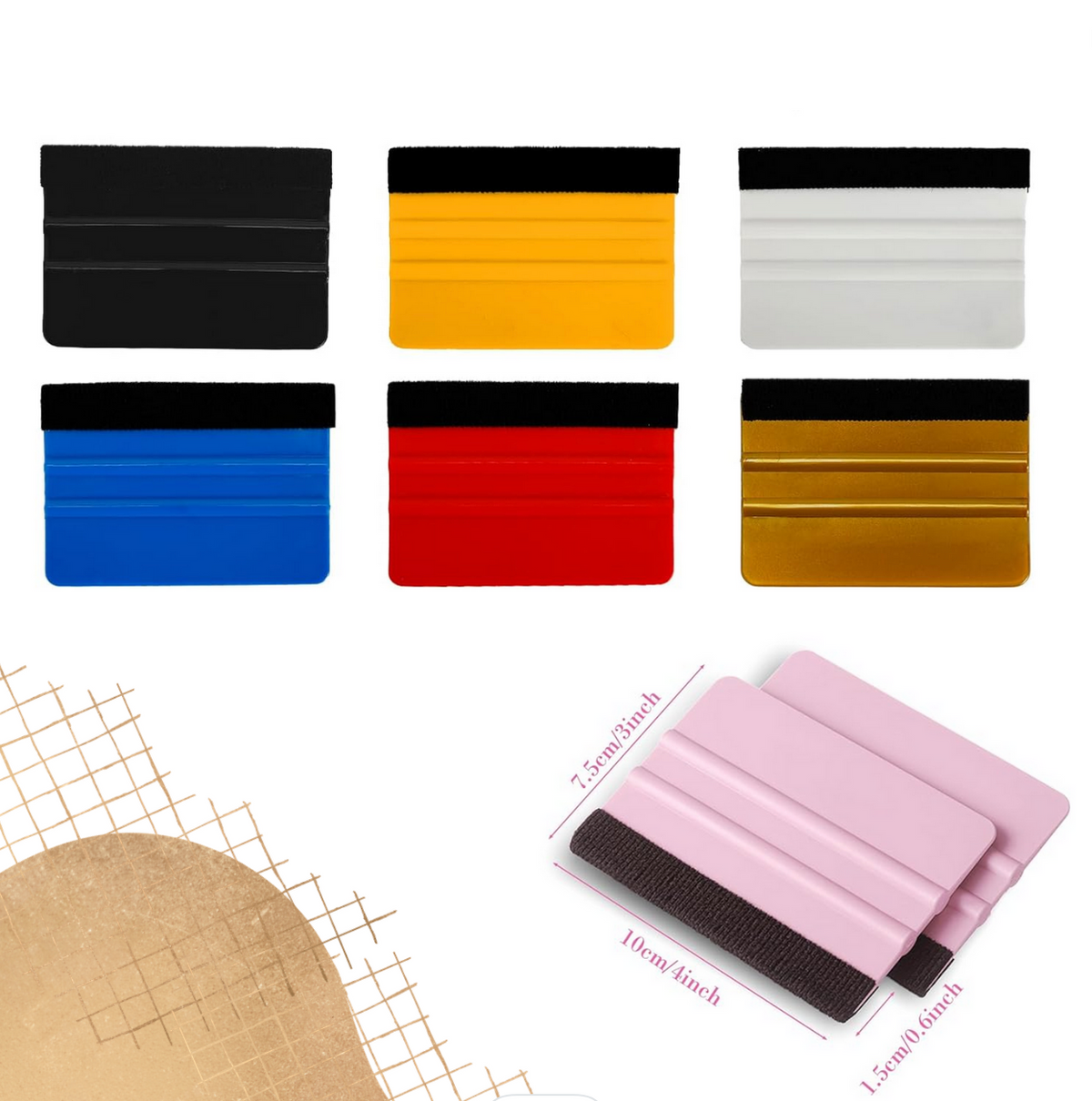 Multi Color Squeegee Variety Pack (7)