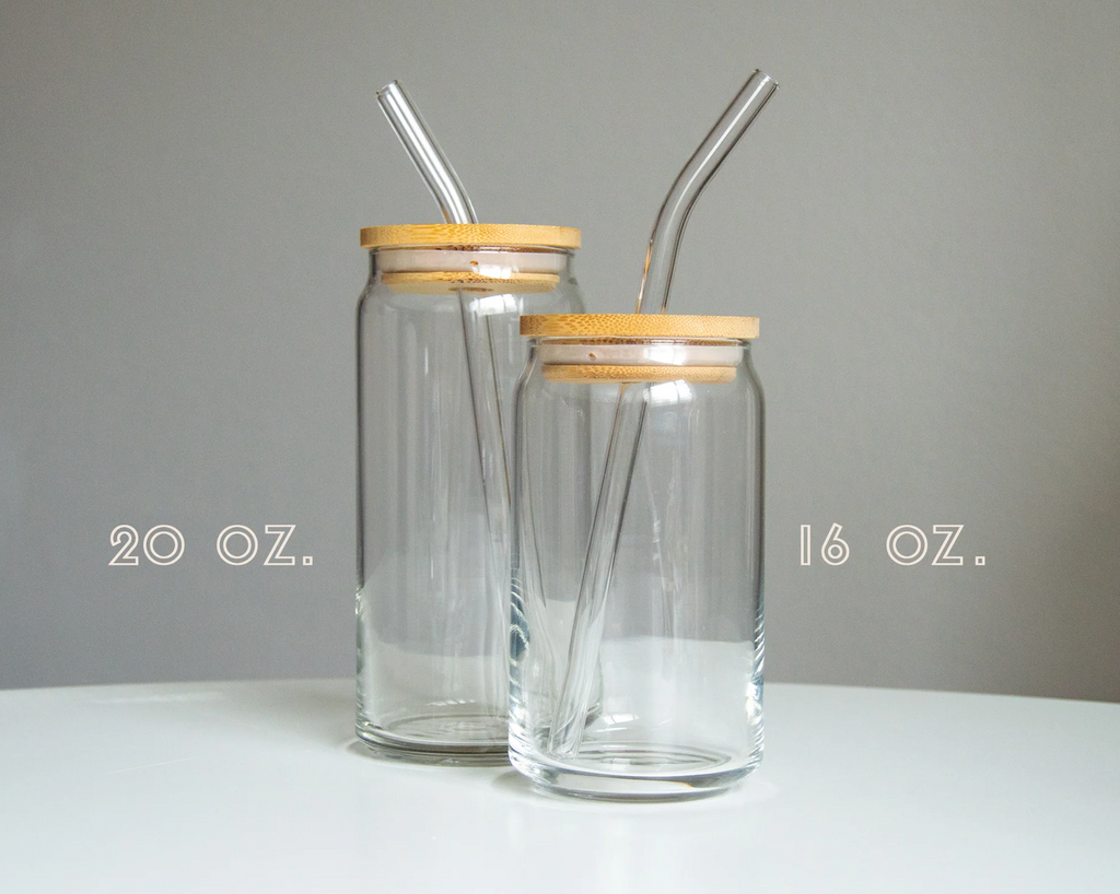 (1) Blank Glass Can Cup