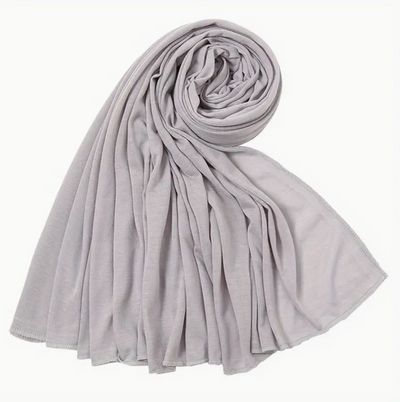 Misty Grey Jersey Knit Headwraps
