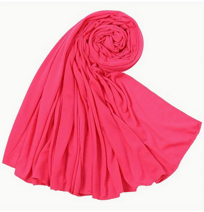 Stretchy Pink Berry Jersey Knit Headwraps