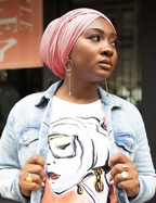Light Pink Jersey Knit Headwraps