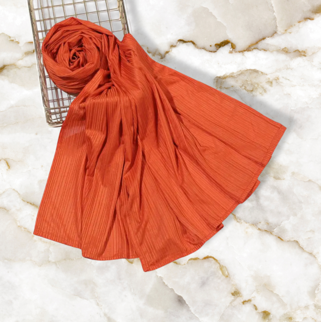Pumpkin Spice Stretchy Ribbed Scarf Headwrap