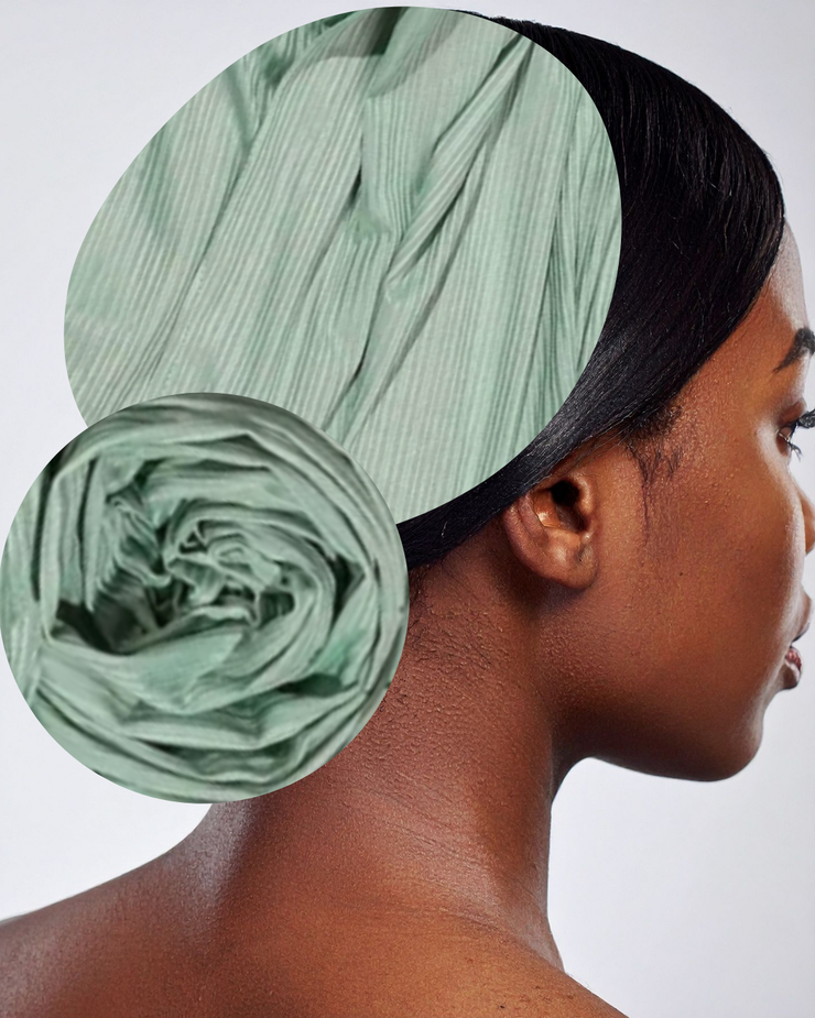 Spearmint Stretchy Ribbed Scarf Headwrap