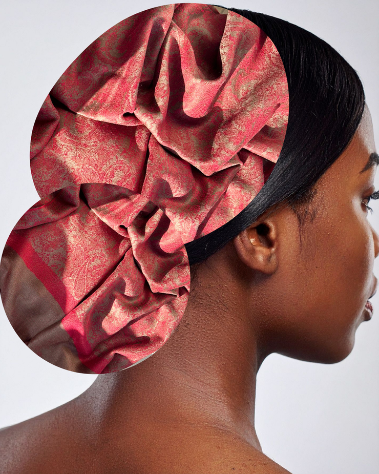 Red Velvet Pashmina Headwrap