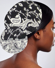 Grey Paisley Pashmina Headwrap