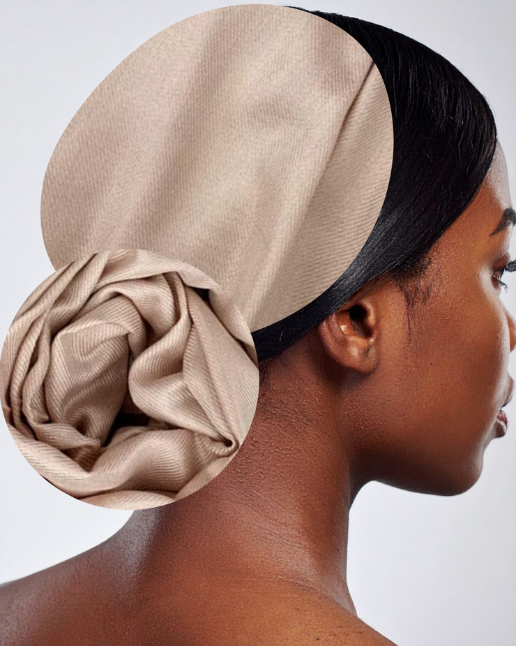 Almond Butter Pashmina Headwrap