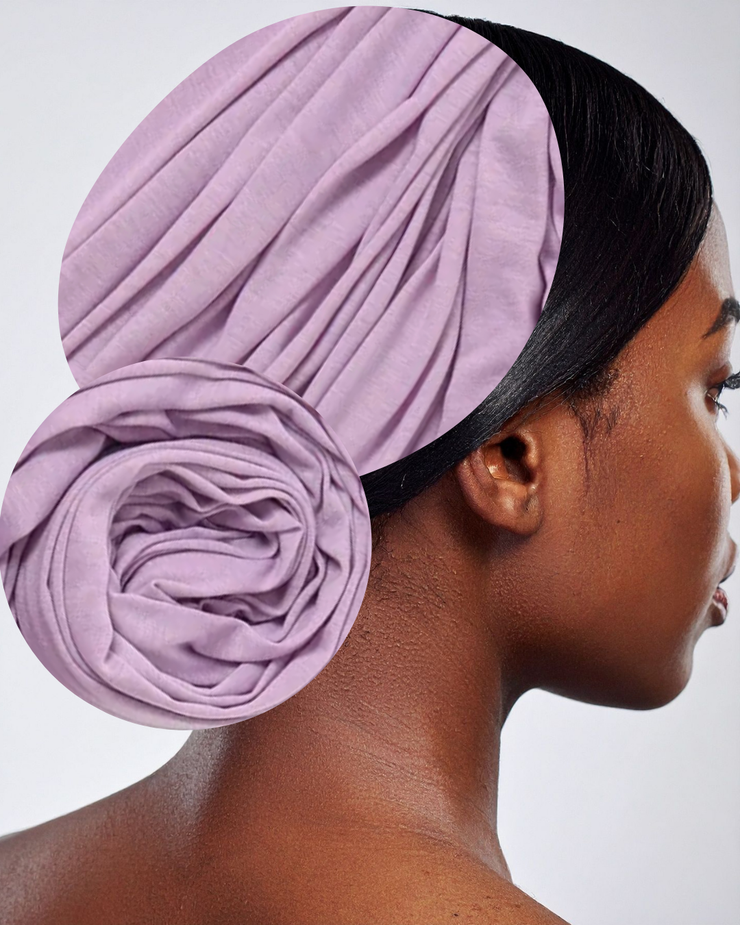 Lavender Jersey Knit Headwraps