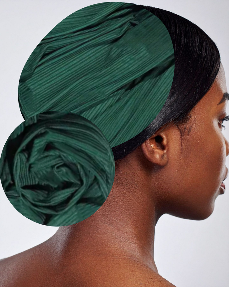 Pine Tree Stretchy Ribbed Scarf Headwrap