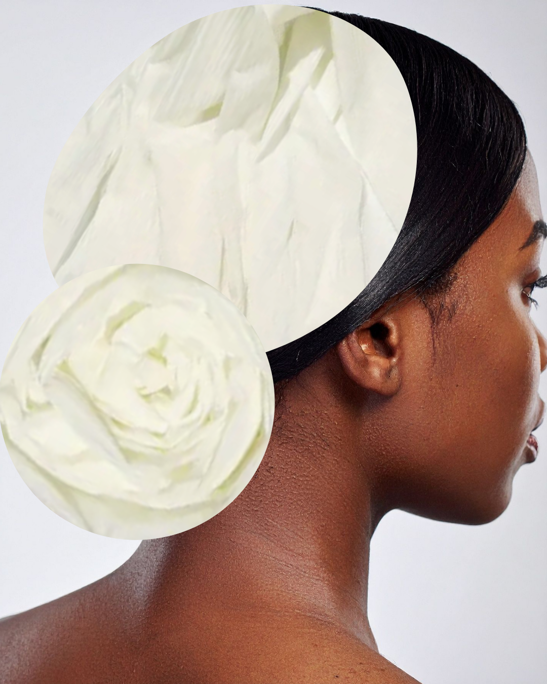 Russian Cream Stretchy Ribbed Scarf Headwrap