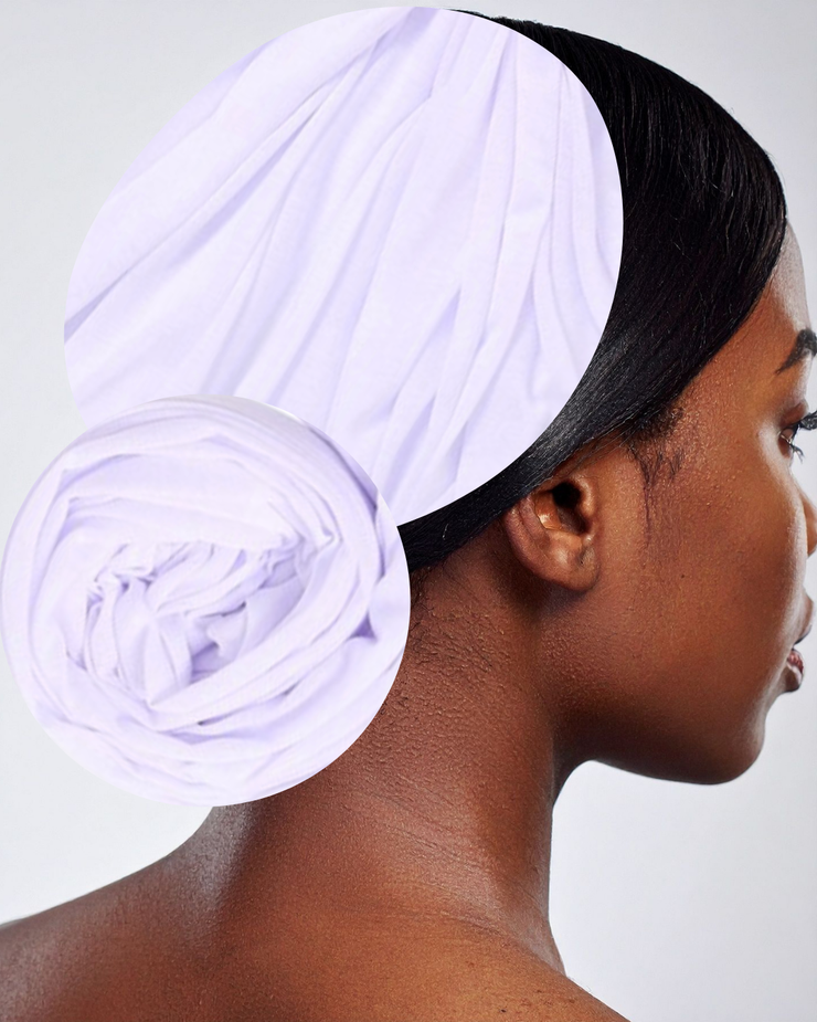 White Grape Jersey Knit Headwraps