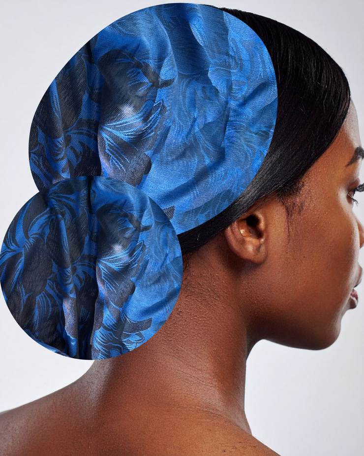 Blue Rose Pashmina Headwrap