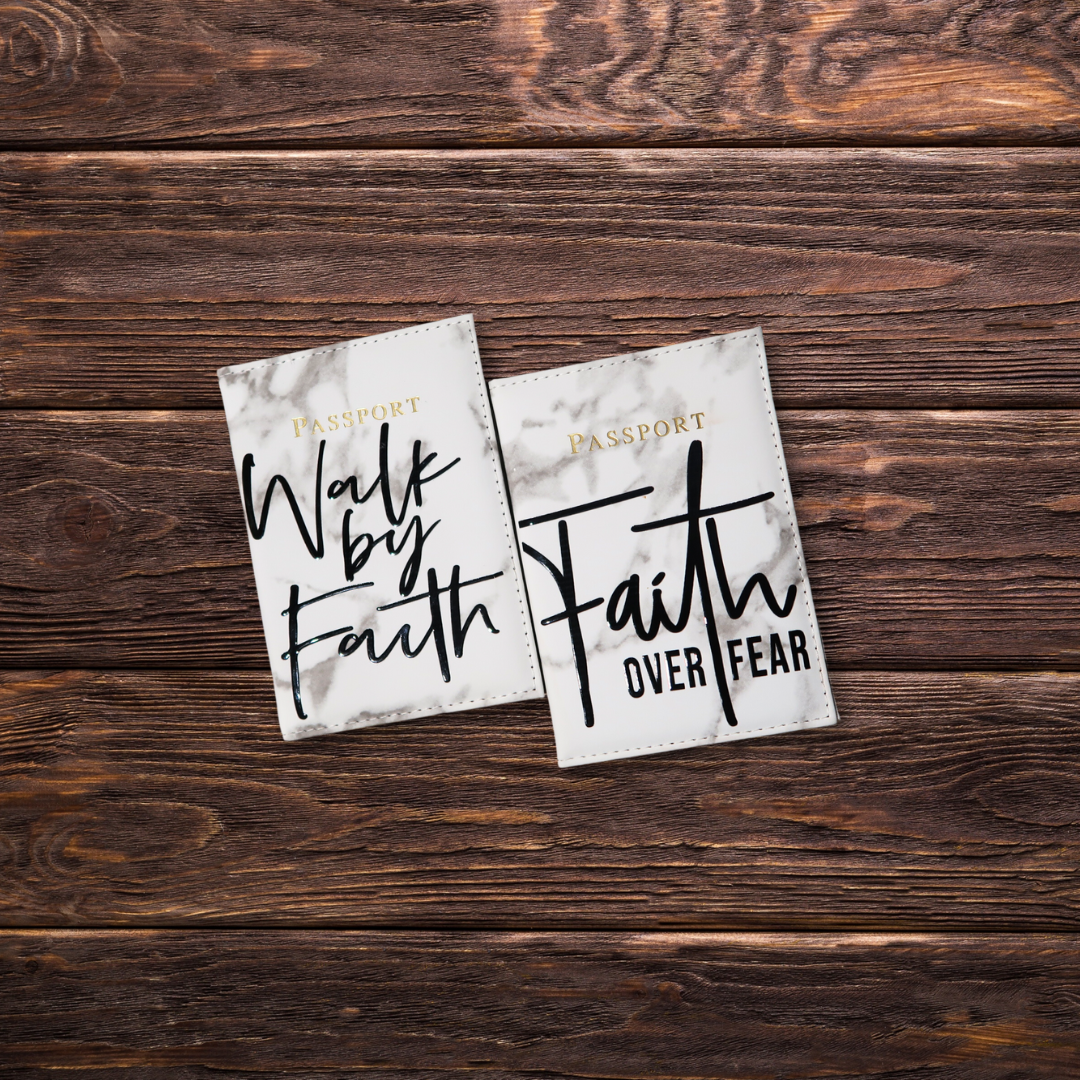 Luxurious Marble Faith Passport Holders