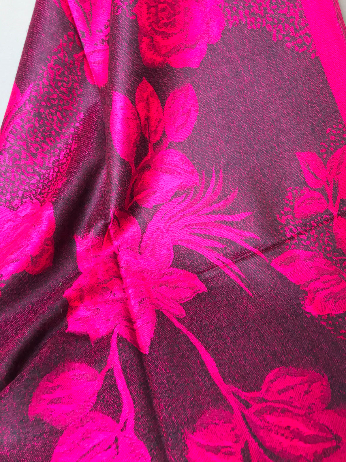 Rose Fuchsia Pashmina Headwrap