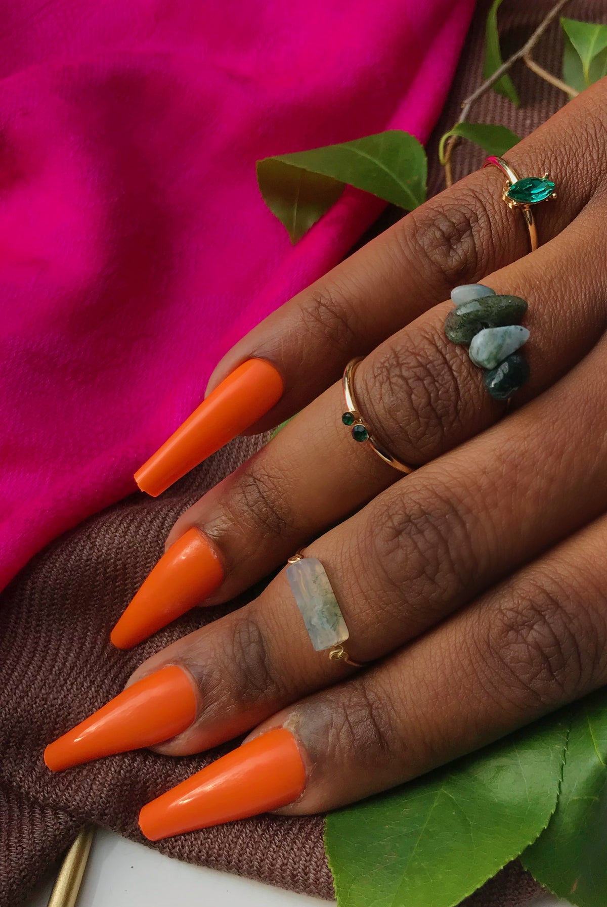 Gem Stone Ring Set