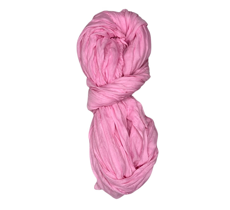 Bubble Gum Pink Crinkle Headwrap