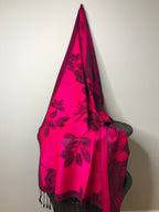 Rose Fuchsia Pashmina Headwrap