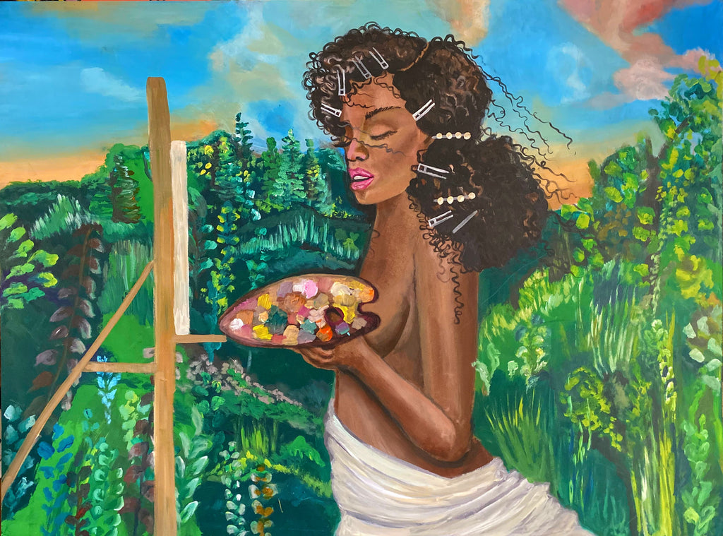 Una oda a las niñas en todas partes - Pintura original y carteles disponibles