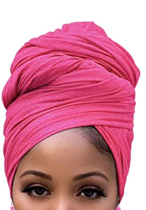 Stretchy Hot Pink Jersey Knit Headwraps