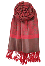 Red Velvet Pashmina Headwrap