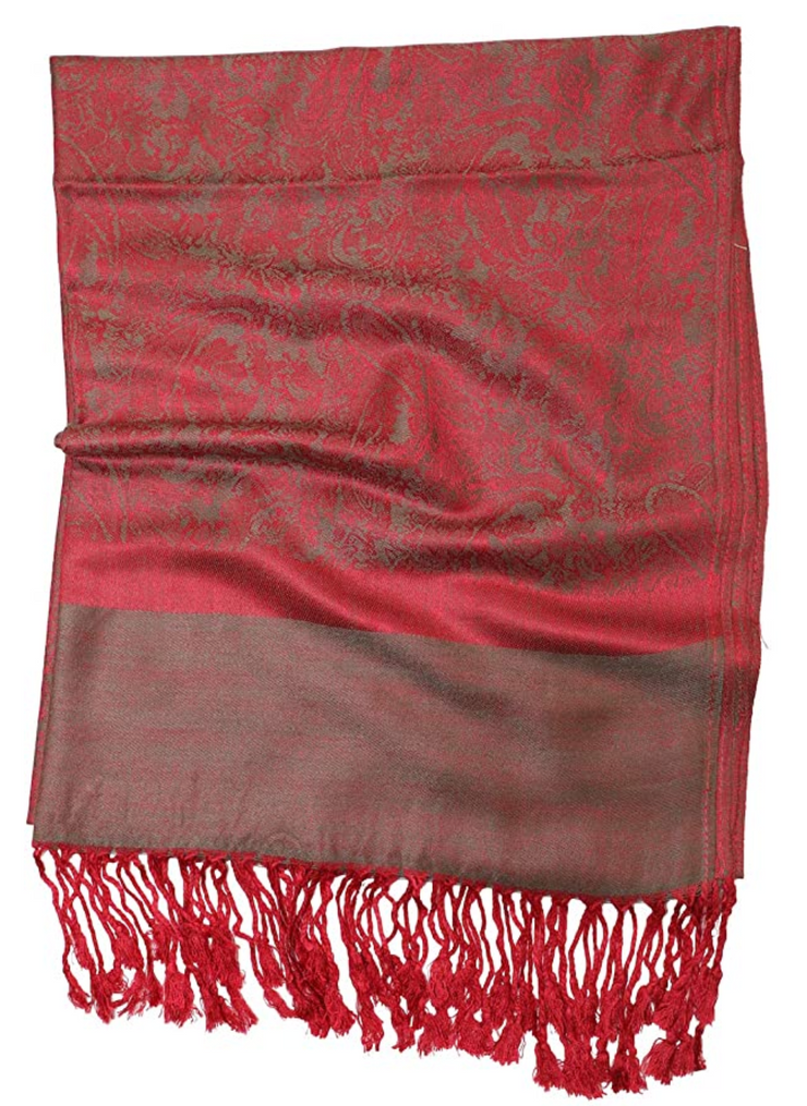 Red Velvet Pashmina Headwrap