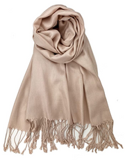 Almond Butter Pashmina Headwrap