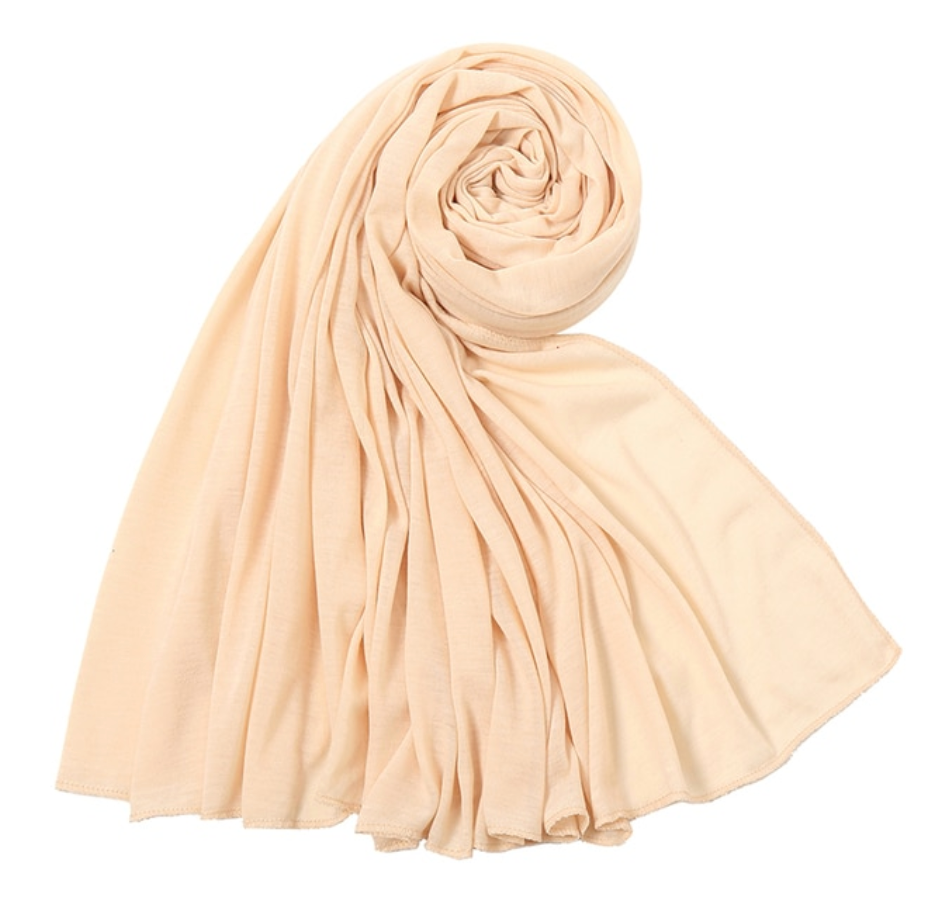 Stretchy Vanilla Bean Jersey Knit Headwraps