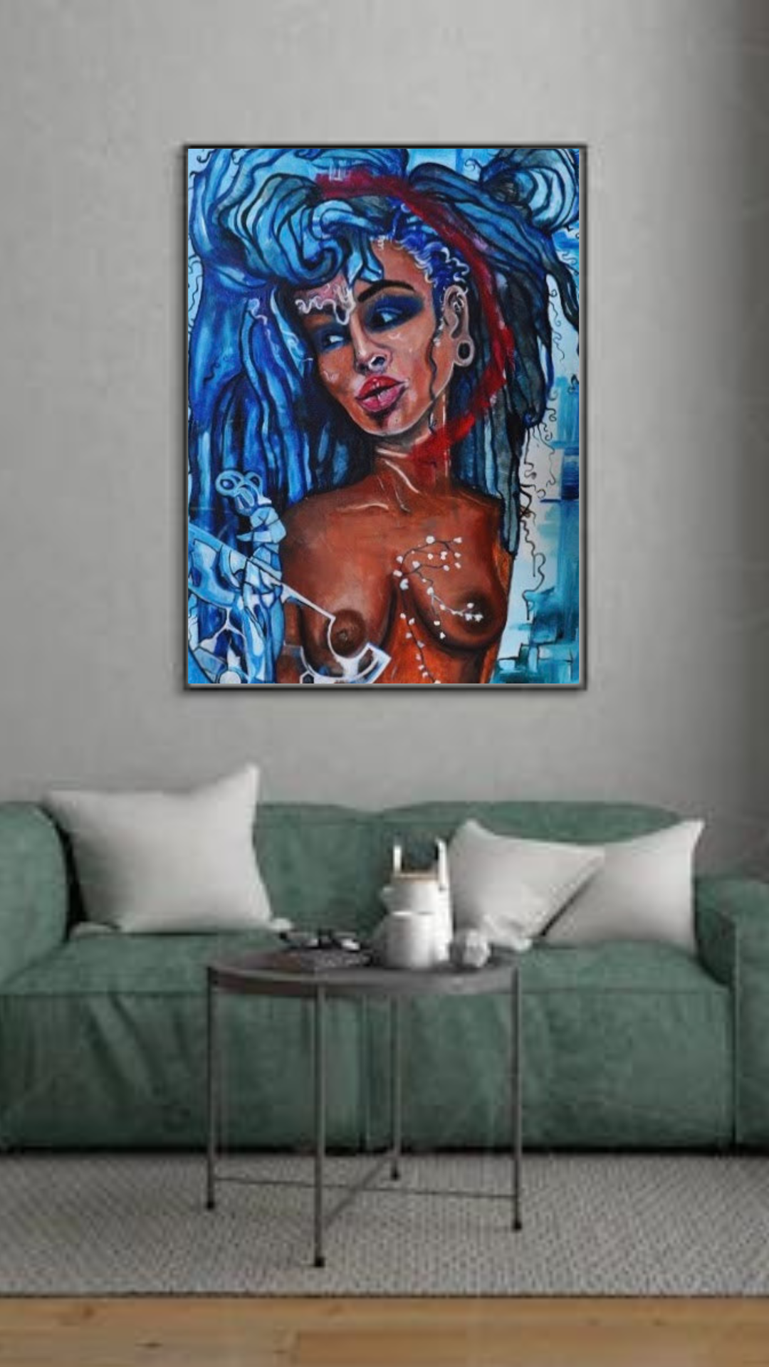 Azul - Pintura acrílica / Impresiones de carteles