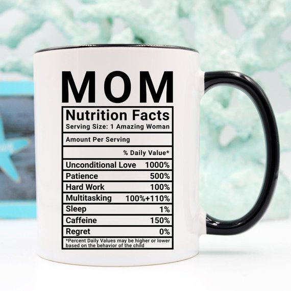 Mother's Juice Mug - Mom Nutrition Facts